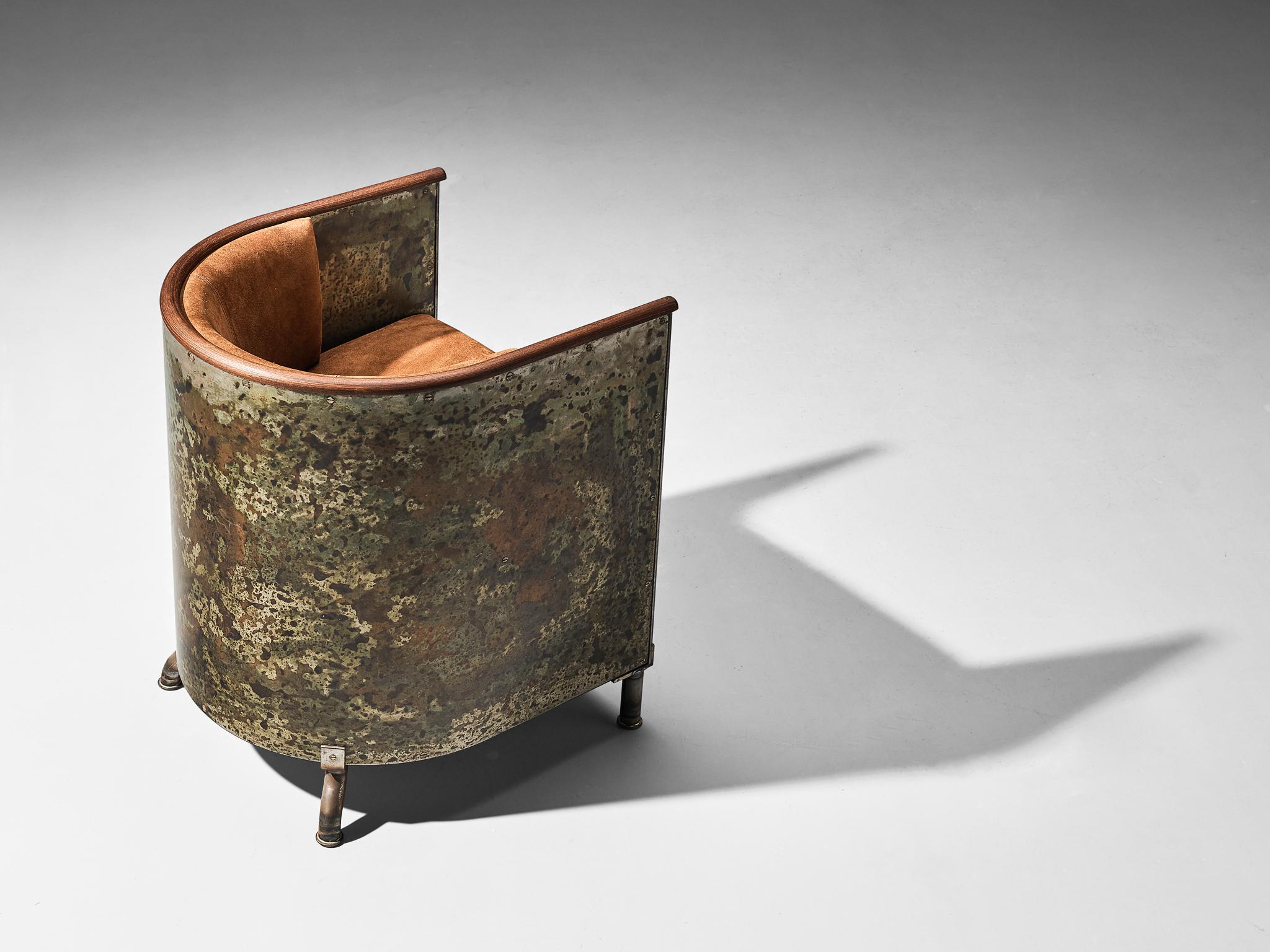 Scandinavian Modern Mats Theselius for Källemo AB Limited Edition 'Järn Mocca' Lounge Chair 