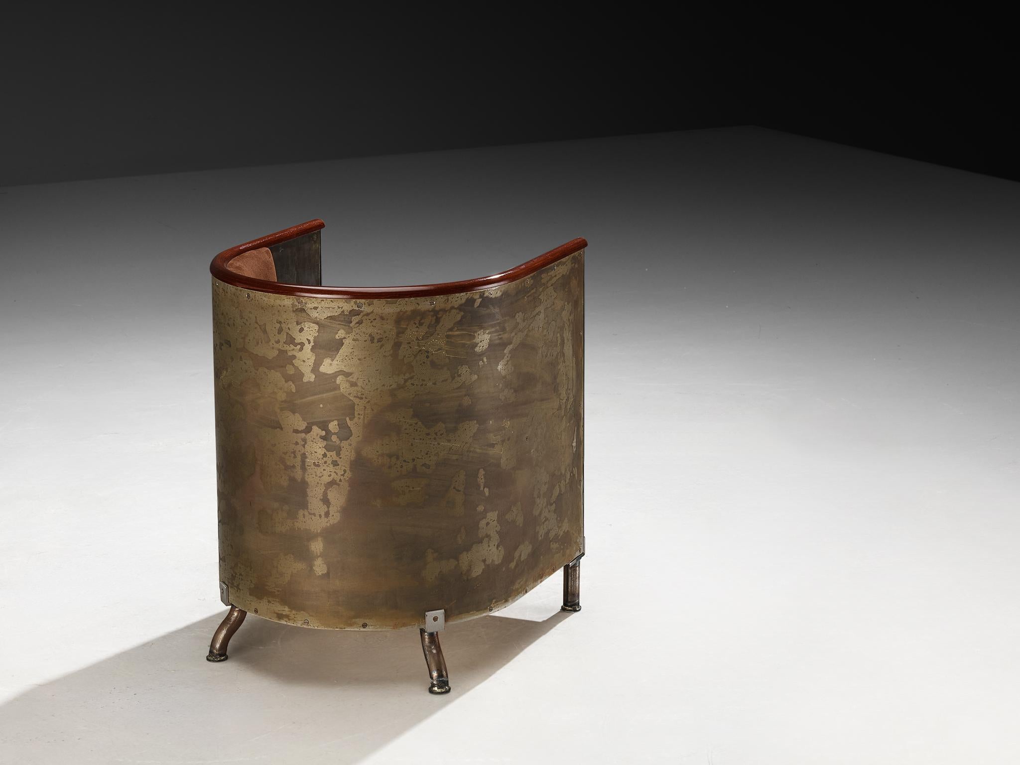 Mats Theselius für Källemo AB Sessel 'Järn Mocca' in limitierter Auflage (Wildleder) im Angebot