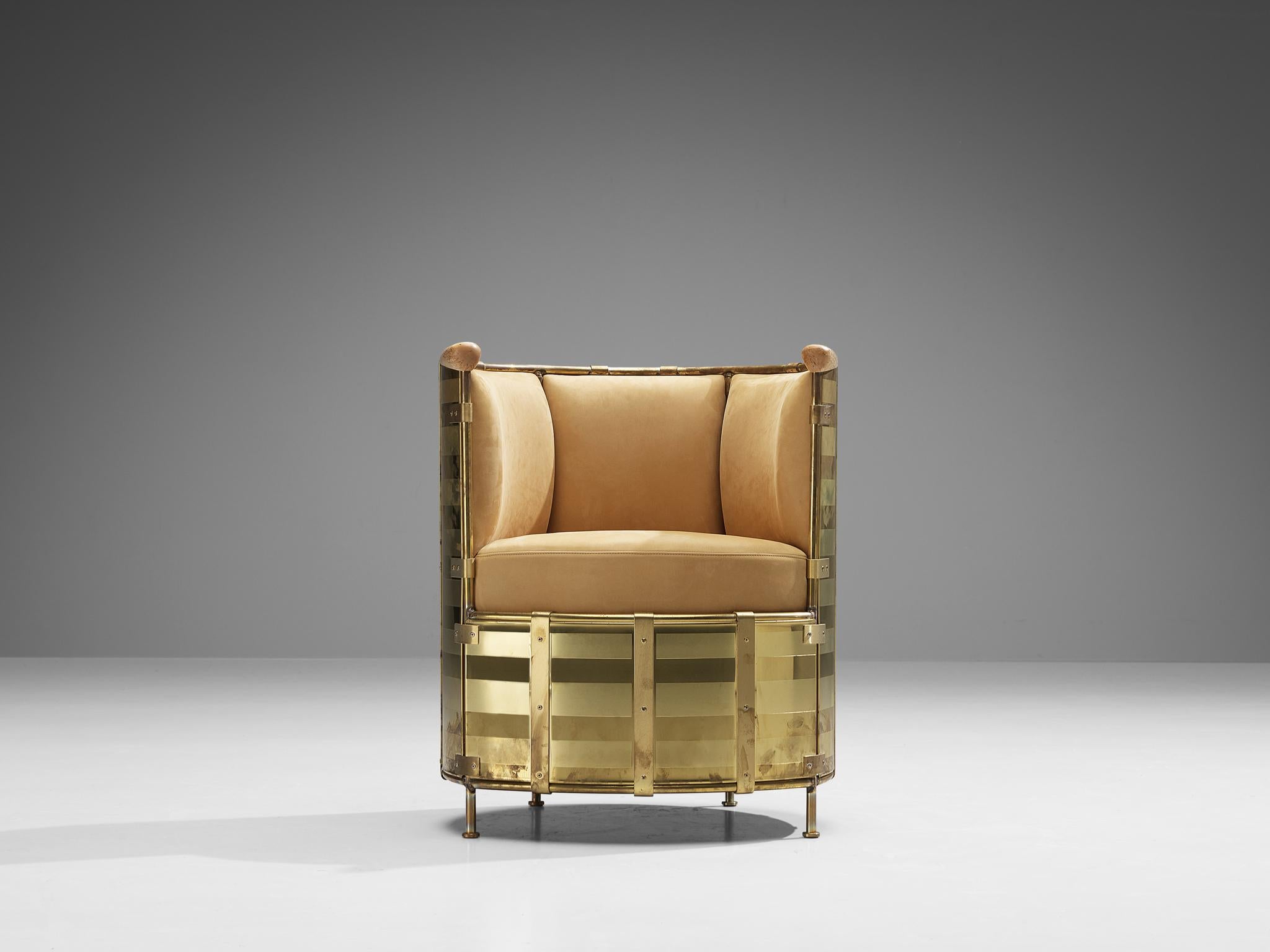 Suédois Mats Theselius for Källemo AB Limited Edition Lounge Chair 'El Dorado' (Chaise longue en édition limitée)  en vente