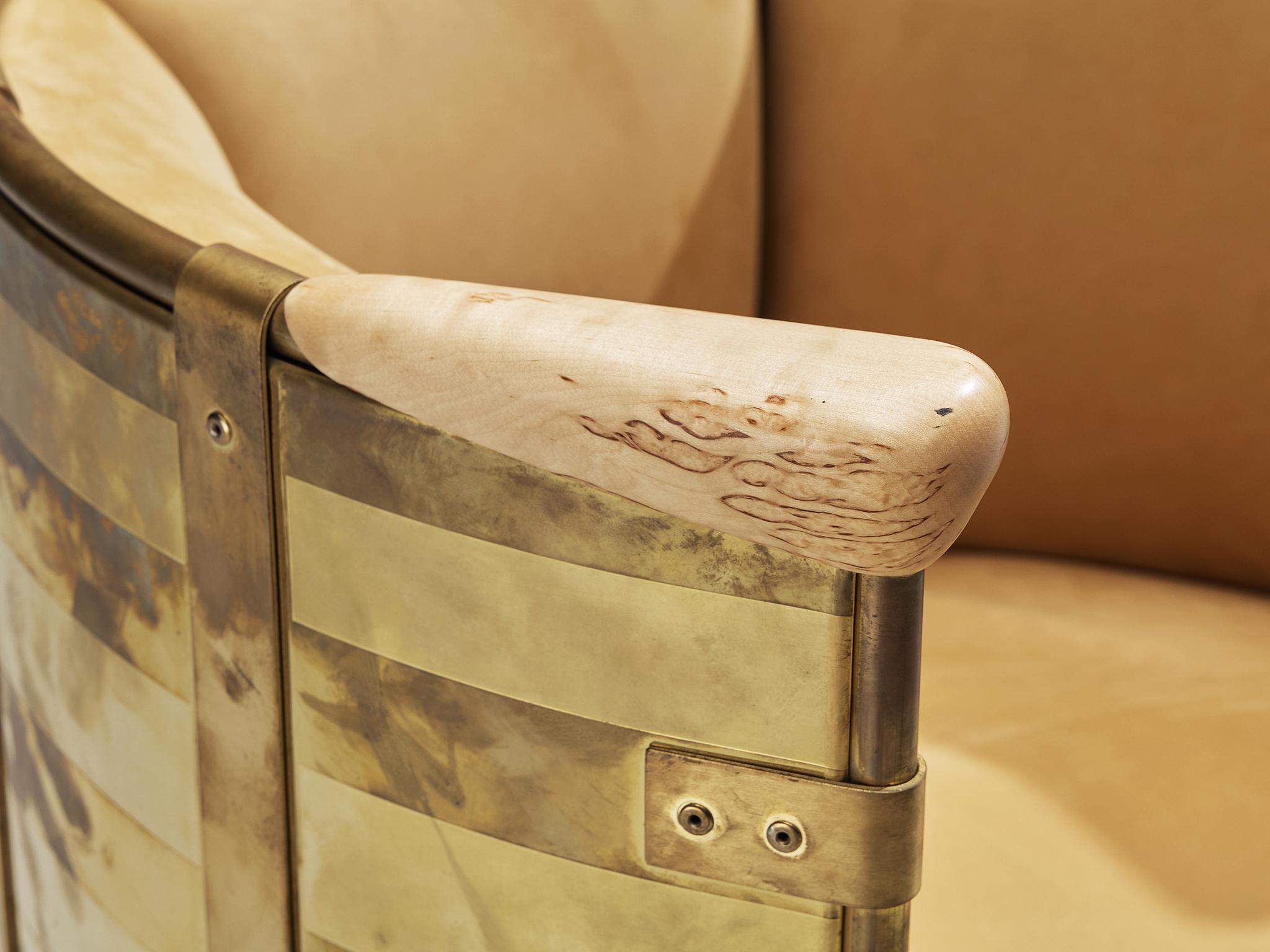 Mats Theselius for Källemo AB Limited Edition Lounge Chair 'El Dorado' (Chaise longue en édition limitée)  Bon état - En vente à Waalwijk, NL