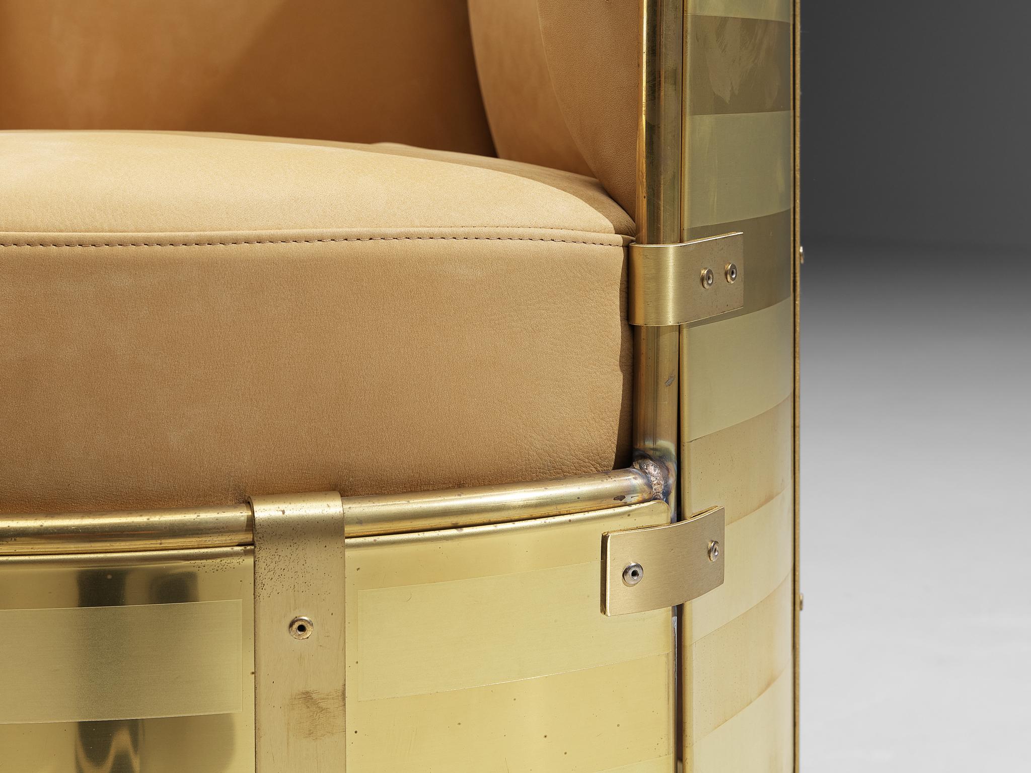 Laiton Mats Theselius for Källemo AB Limited Edition Lounge Chair 'El Dorado' (Chaise longue en édition limitée)  en vente
