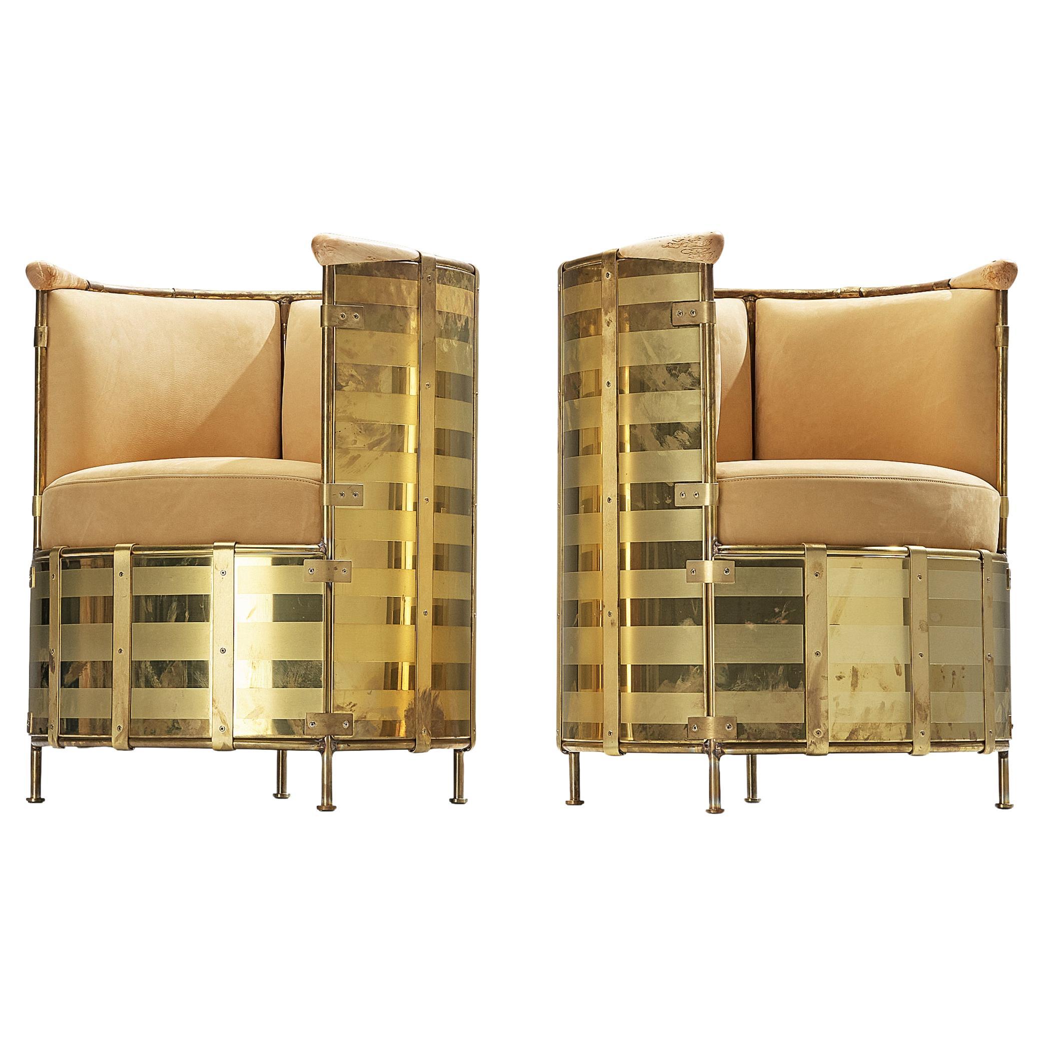 Mats Theselius for Källemo AB Limited Edition Lounge Chairs 'El Dorado' (Chaises longues en édition limitée) 
