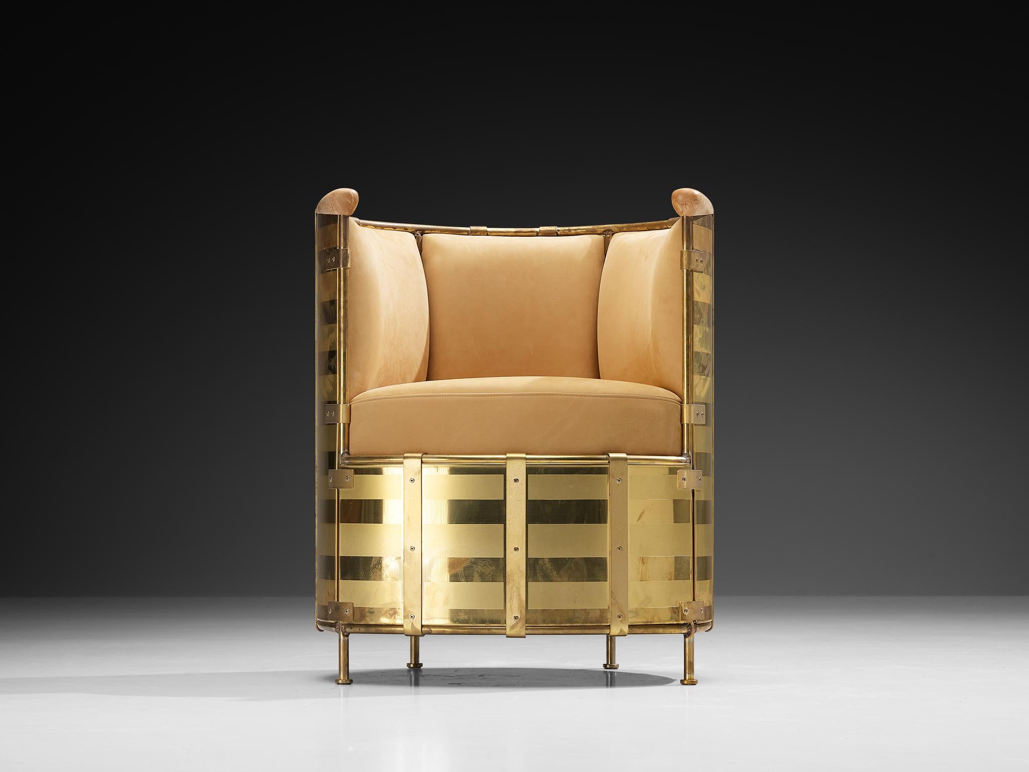 Scandinave moderne Mats Theselius for Källemo AB Limited Edition Pair of Lounge Chairs 'El Dorado' (Paire de chaises longues 'El Dorado') en vente