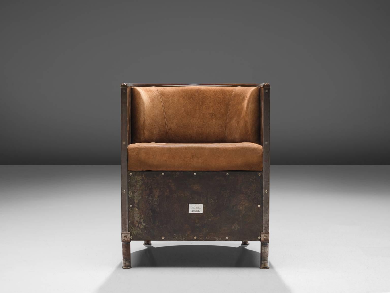 Scandinavian Modern Mats Theselius for Källemo 'Järn/Mocca' Easy Chair Edition 4/18
