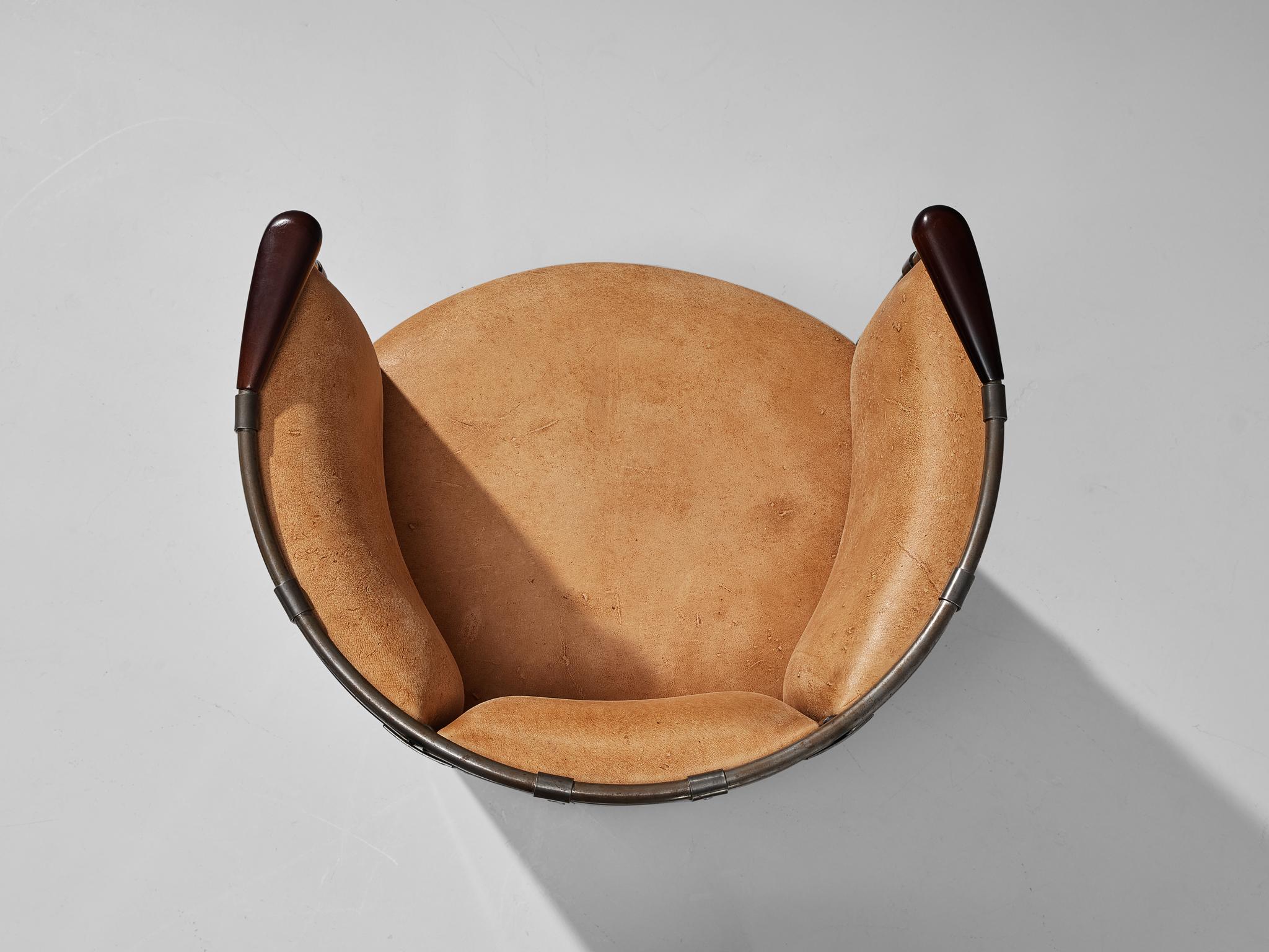 Scandinavian Modern Mats Theselius for Källemo Limited Edition Lounge Chair Älgskinnsfåtölj’  For Sale