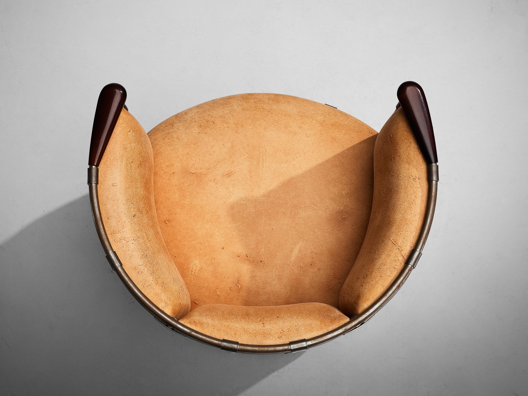 Fin du 20e siècle Mats Theselius for Källemo Limited Edition Lounge Chair Älgskinnsfåtölj' (Chaise longue en édition limitée) en vente
