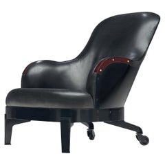 Mats Theselius for Källemo 'The Ritz' Lounge Chair in Black Leather