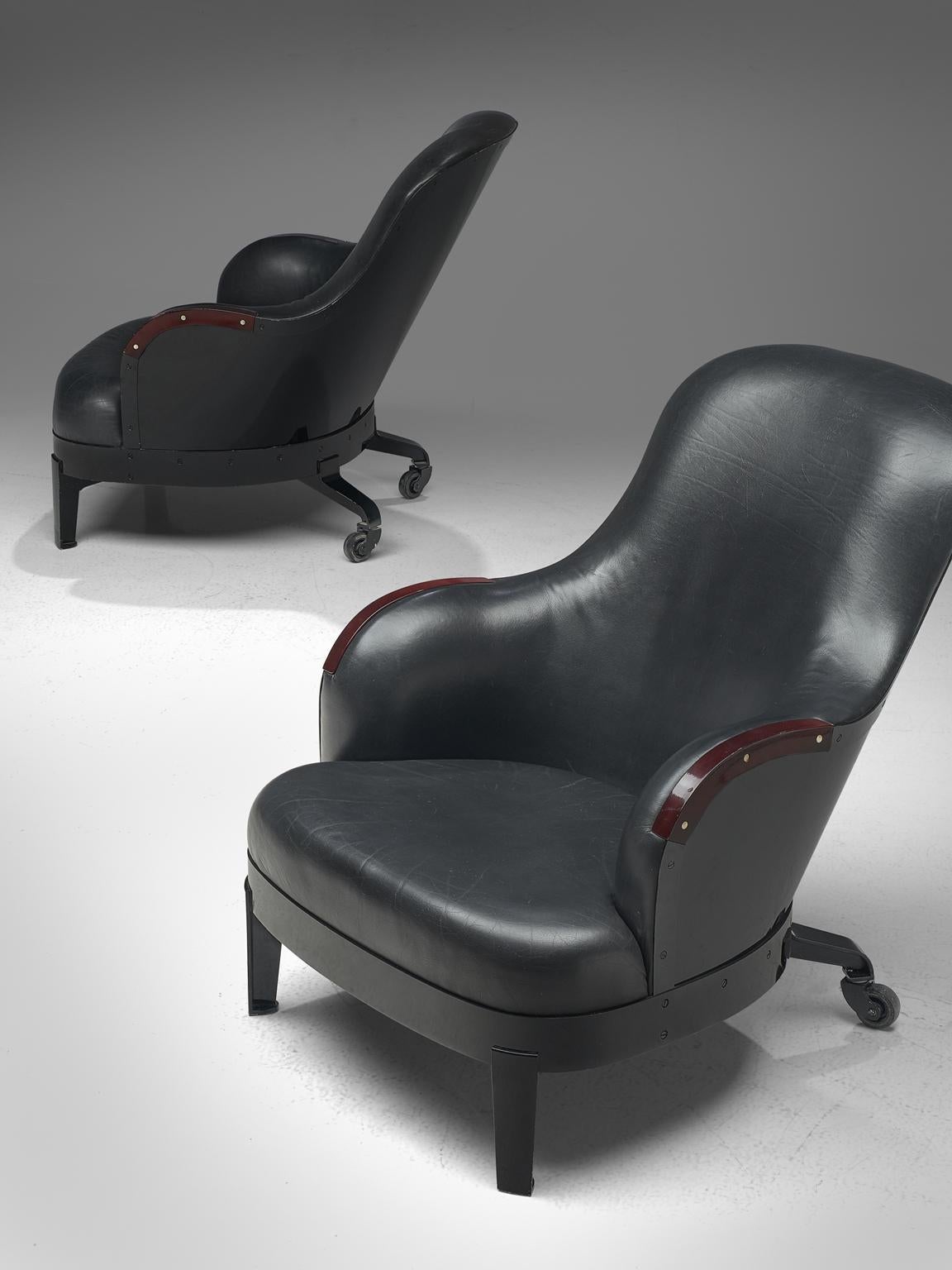 Mats Theselius for Källerno the Ritz Lounge Chairs 39/90 and 90/90 In Good Condition In Waalwijk, NL
