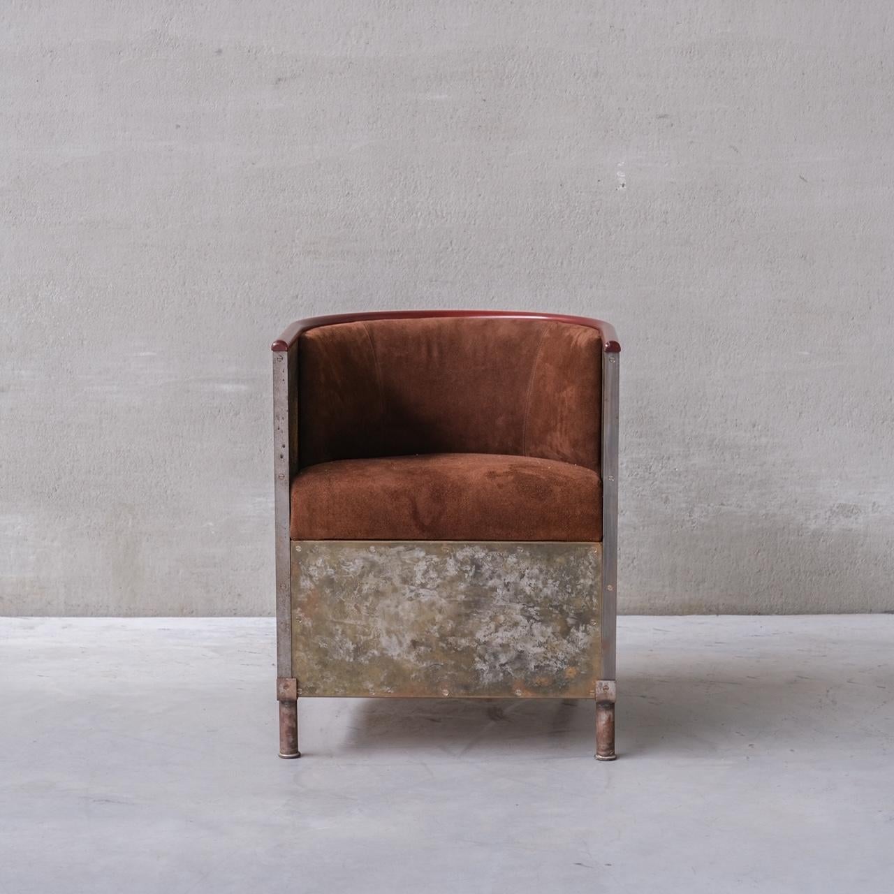 Mats Theselius Jarn, Mocca Armchair for Kallemo In Good Condition For Sale In London, GB