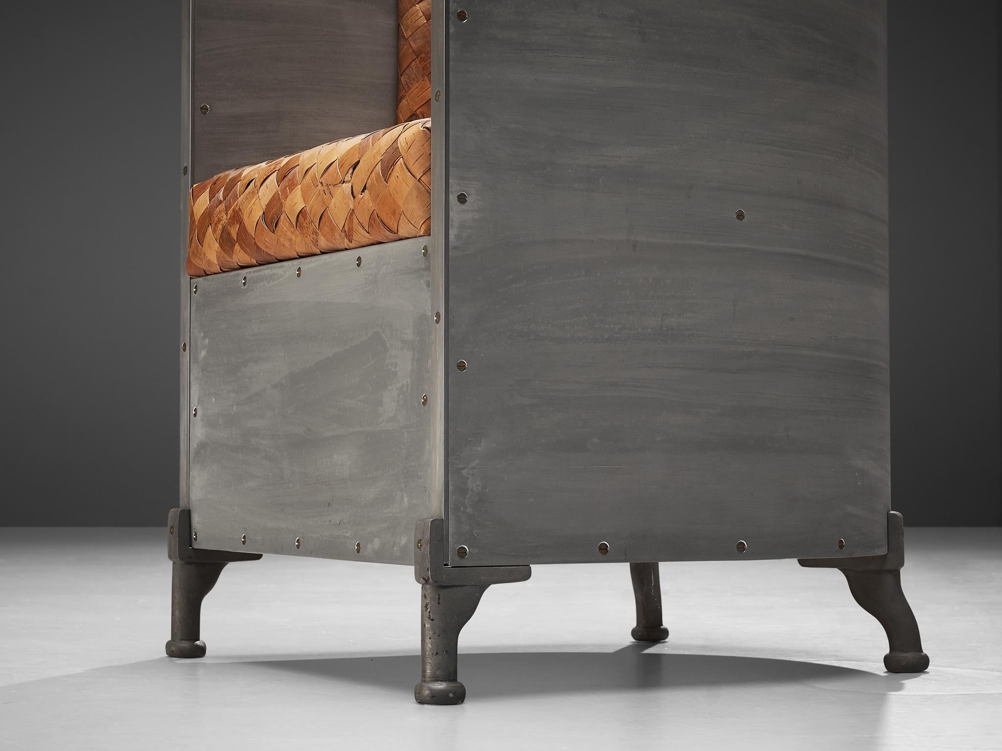 Mats Theselius: Loungesessel in limitierter Auflage aus geflochtener Birkenholzbark  (Skandinavische Moderne) im Angebot