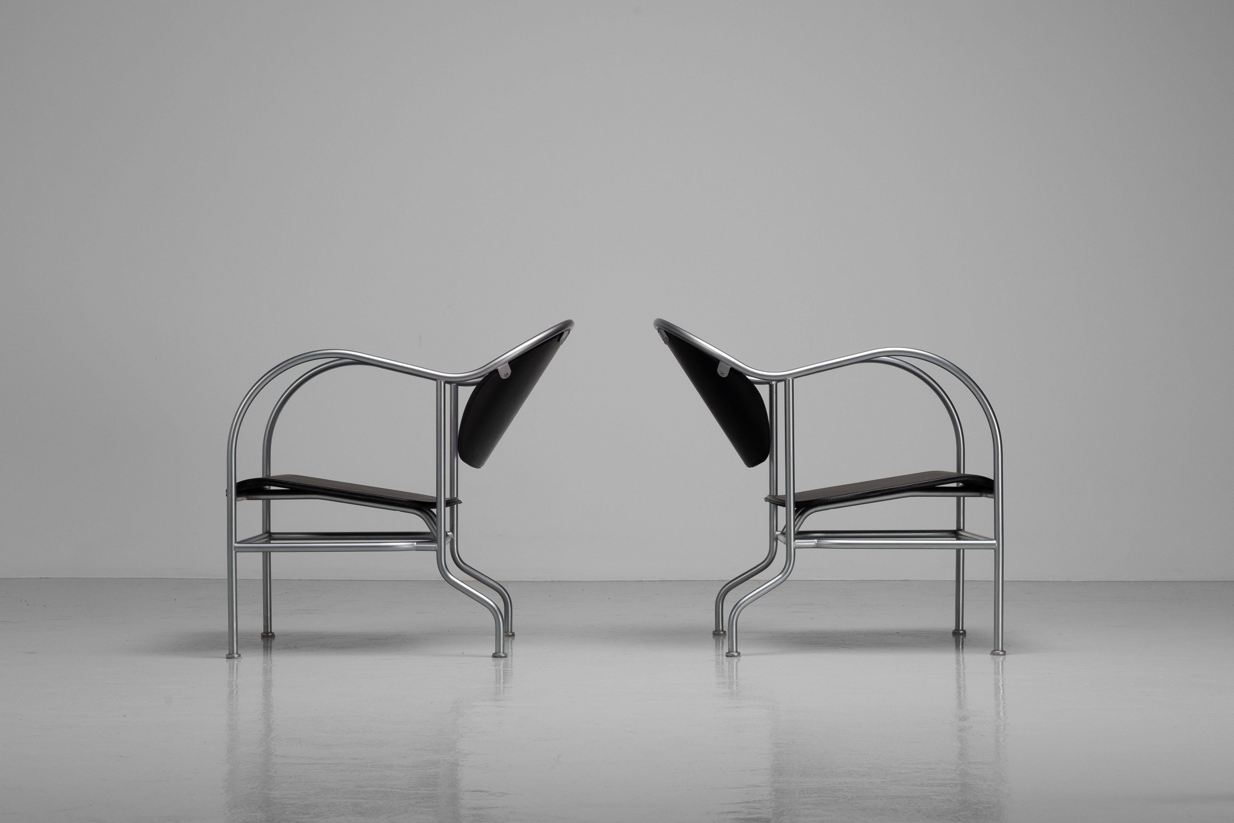 Fin du 20e siècle Mats Theselius Sven fauteuils de salon Suède 1998 en vente