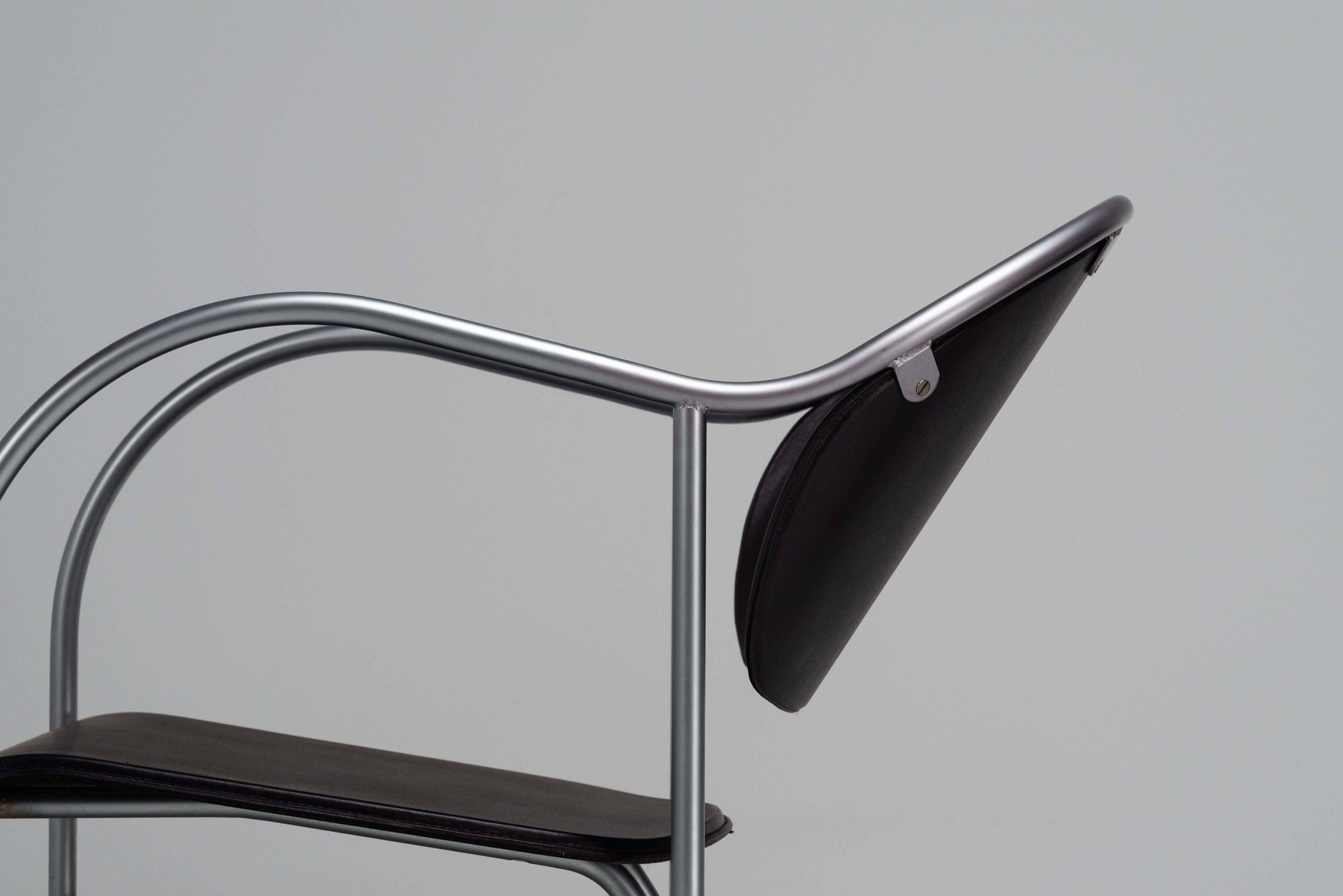 Acier Mats Theselius Sven fauteuils de salon Suède 1998 en vente