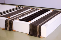 "Shades of Yak" Genuine Yak Hair Wool Fabric as Tapestry by Tibetan Artisans