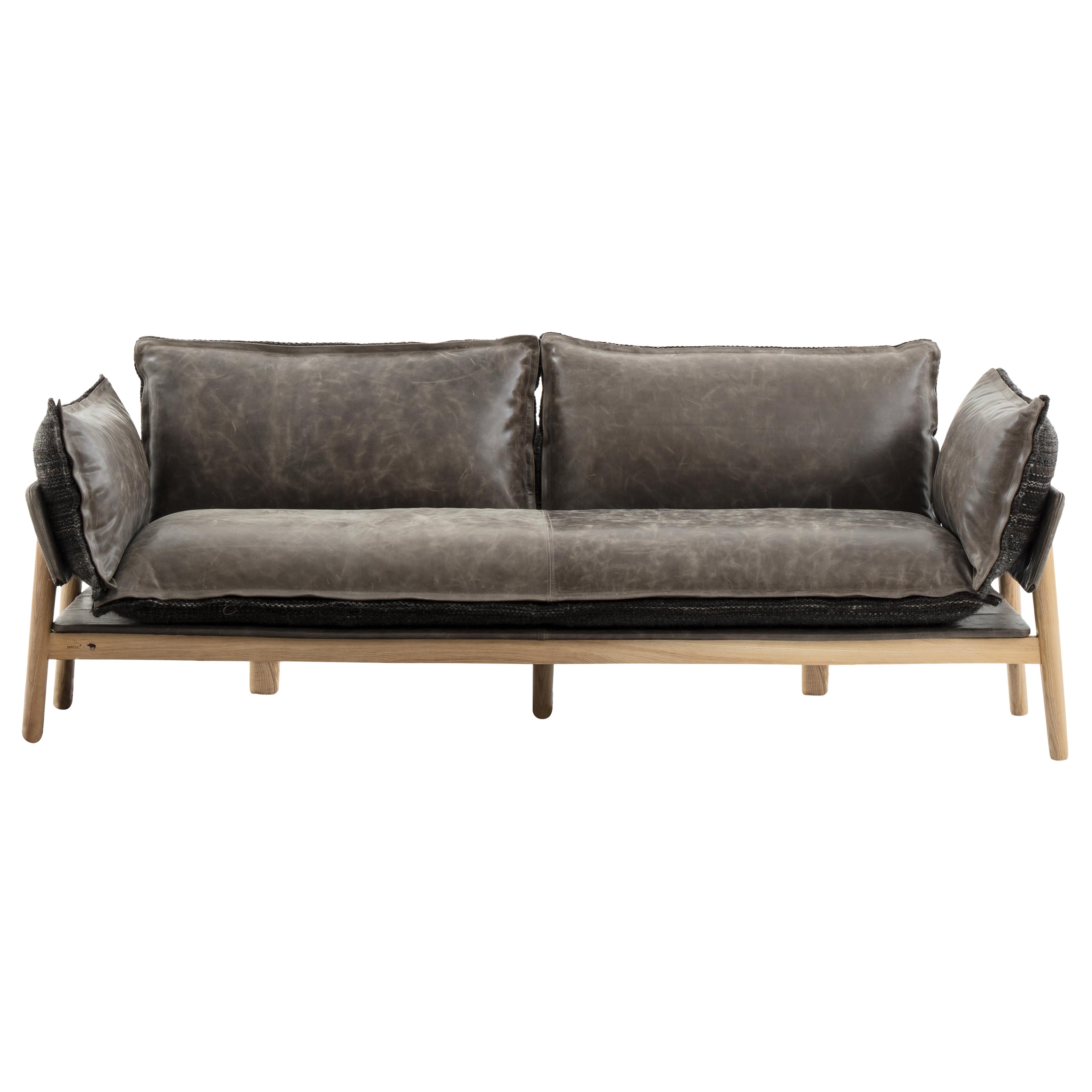 Nomad Skin Sofa in Yak Leather by Mastu x KVN Nomadic Series by Joeri Reynaert