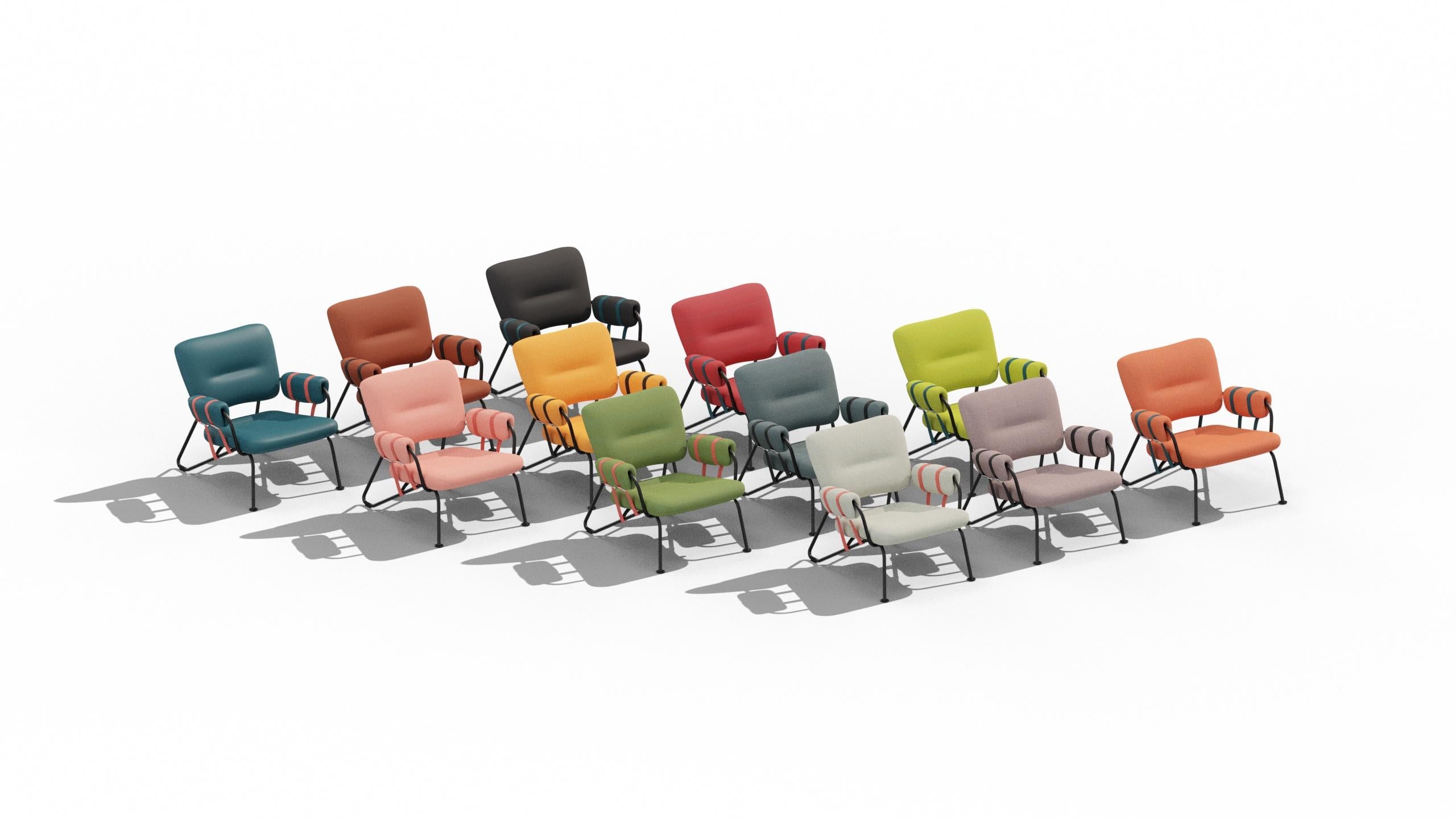 Matsu X KVN  Nomadic Collection by Joeri Reynaert - Nomad Link Lounge Chair In New Condition For Sale In Gomaringen, DE