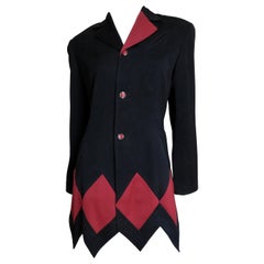 Matsuda Harlekin-Jacke mit Farbblockmuster
