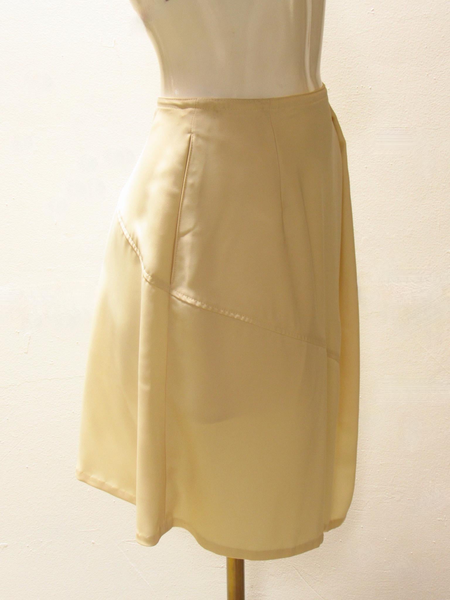 Matsuda Ivory Asymmetrical Skirt In New Condition For Sale In Laguna Beach, CA