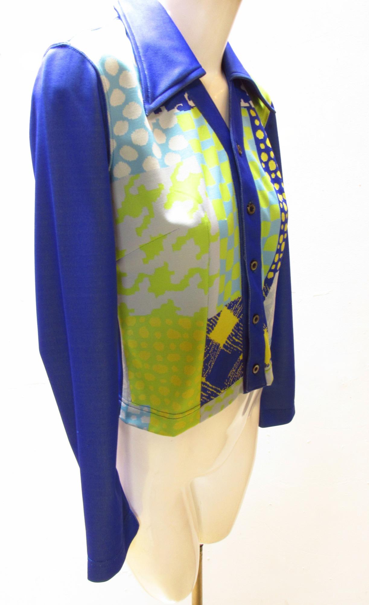 Matsuda Multi-Colored Shirt Jacket In New Condition For Sale In Laguna Beach, CA