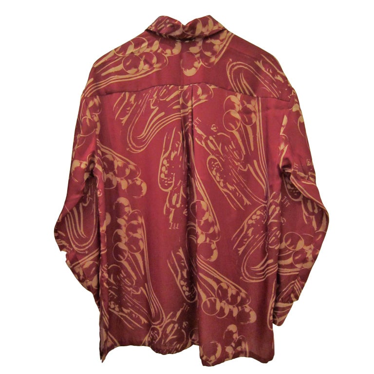Matsuda Nicole Seven Trumpets Flowy Mens Shirt For Sale at 1stDibs ...