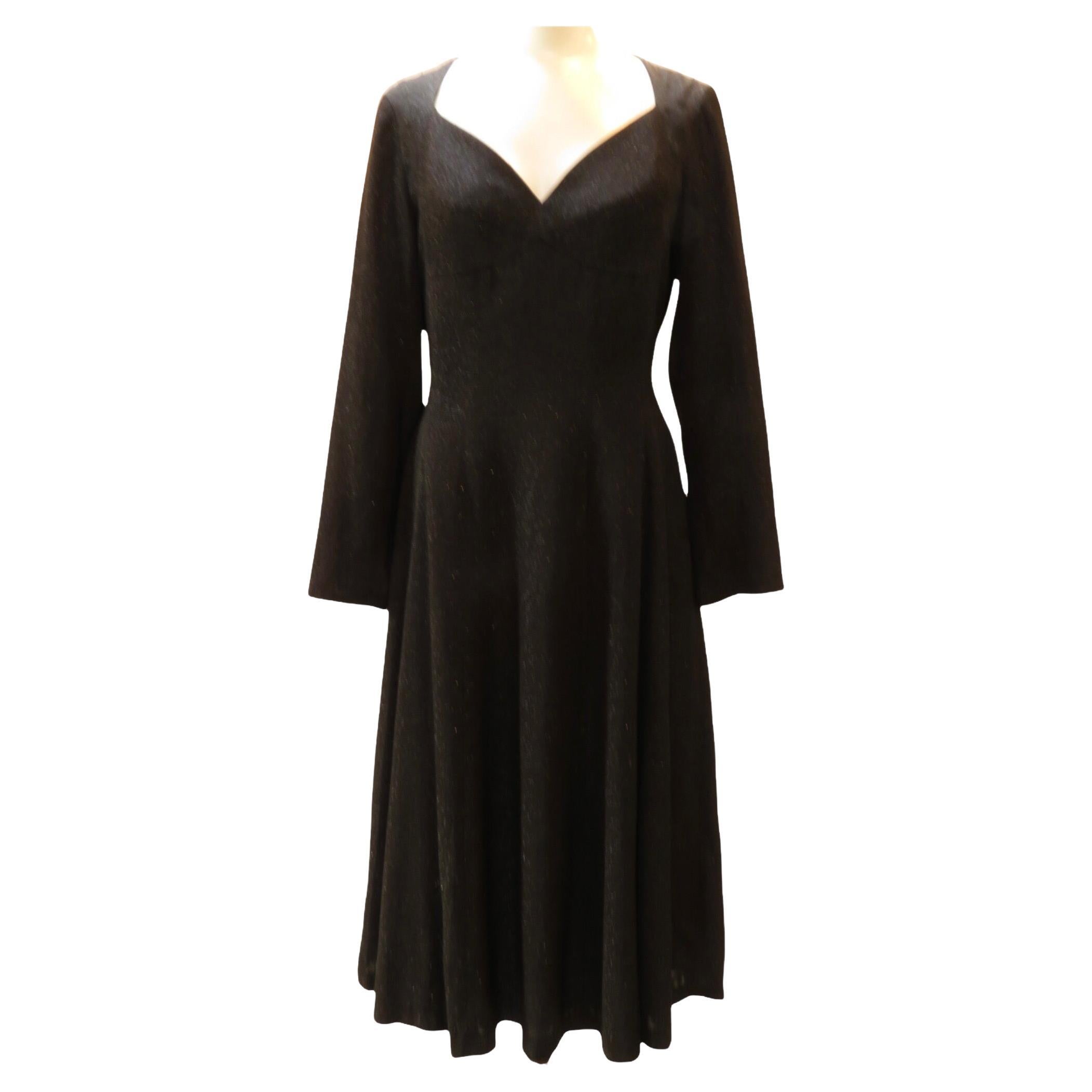 Matsuda Nicole Shimmering Black Dress For Sale