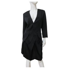 Matsuda Silk Lopped Jacket and Spiral Skirt Suit 1980s