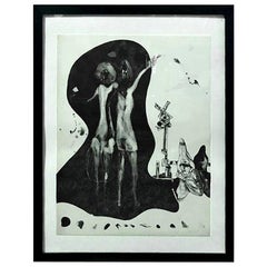 Matsumi Kanemitsu Limited Edition Signed Lithograph Print "Hitchhiker Ghost"