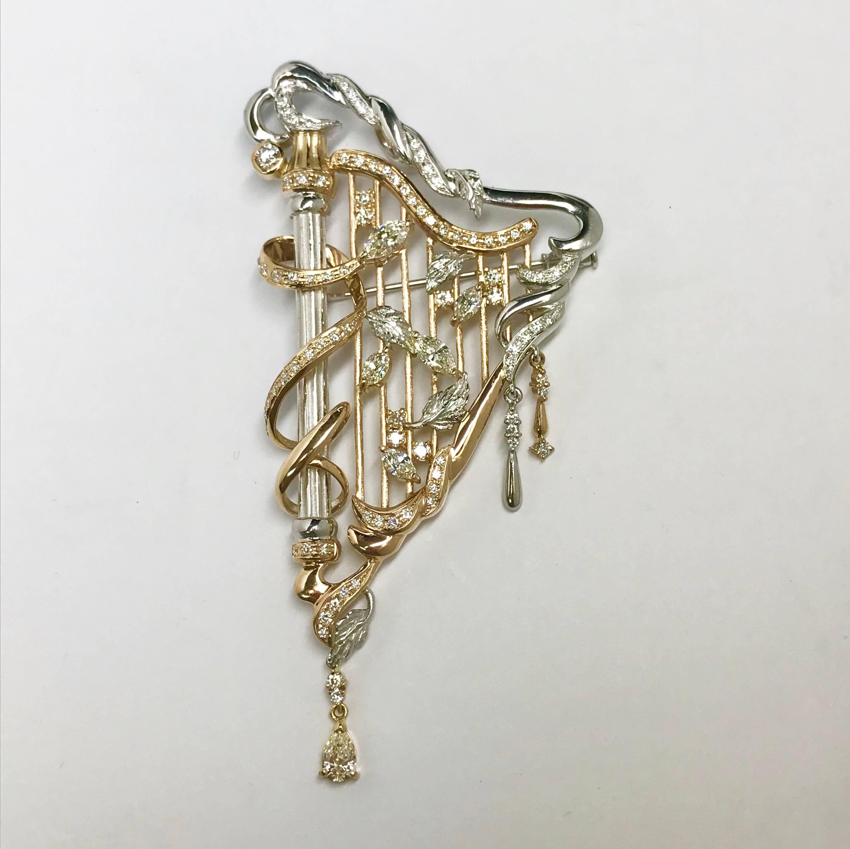 All buyers outside of Japan will receive -8% tax exemption from the list price. 
Please inquire for details.
Metai : K18PG/WG
Diamonds : 2.77ct 
A chain necklace shown in the picture is a sample, not included.
Unique Piece / Brand New Condition
All