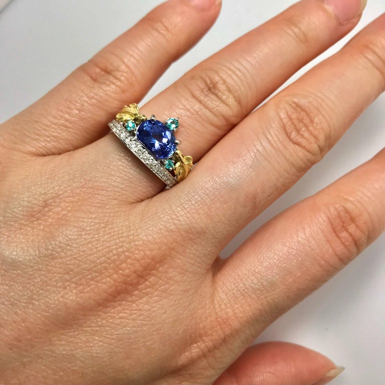 matsuzaki-pt900-k18-tanzanite-paraiba-tourmaline-diamond-crown-style