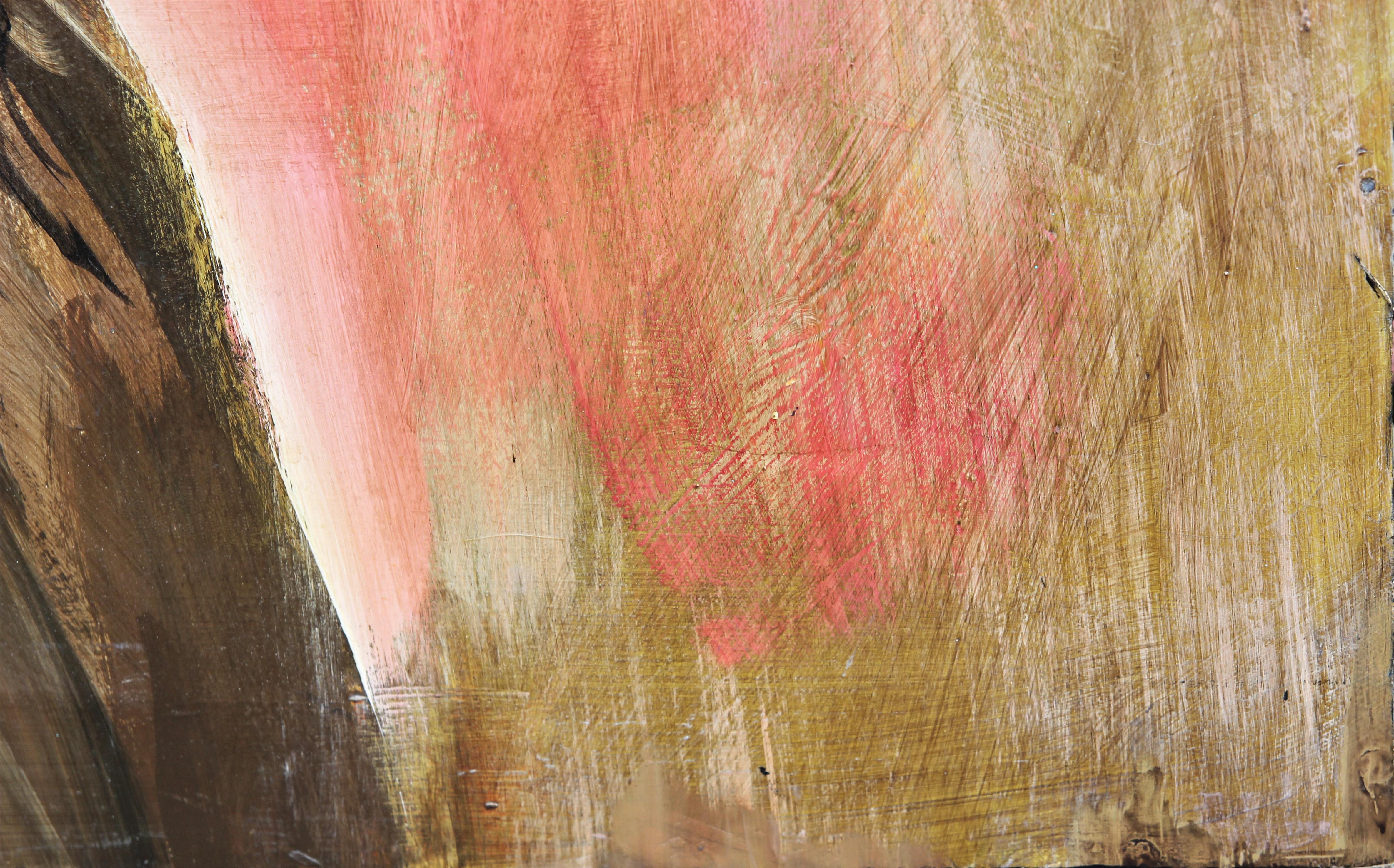 Peinture d'autoportrait grossissante du réaliste contemporain Chuck Close de style contemporain 1