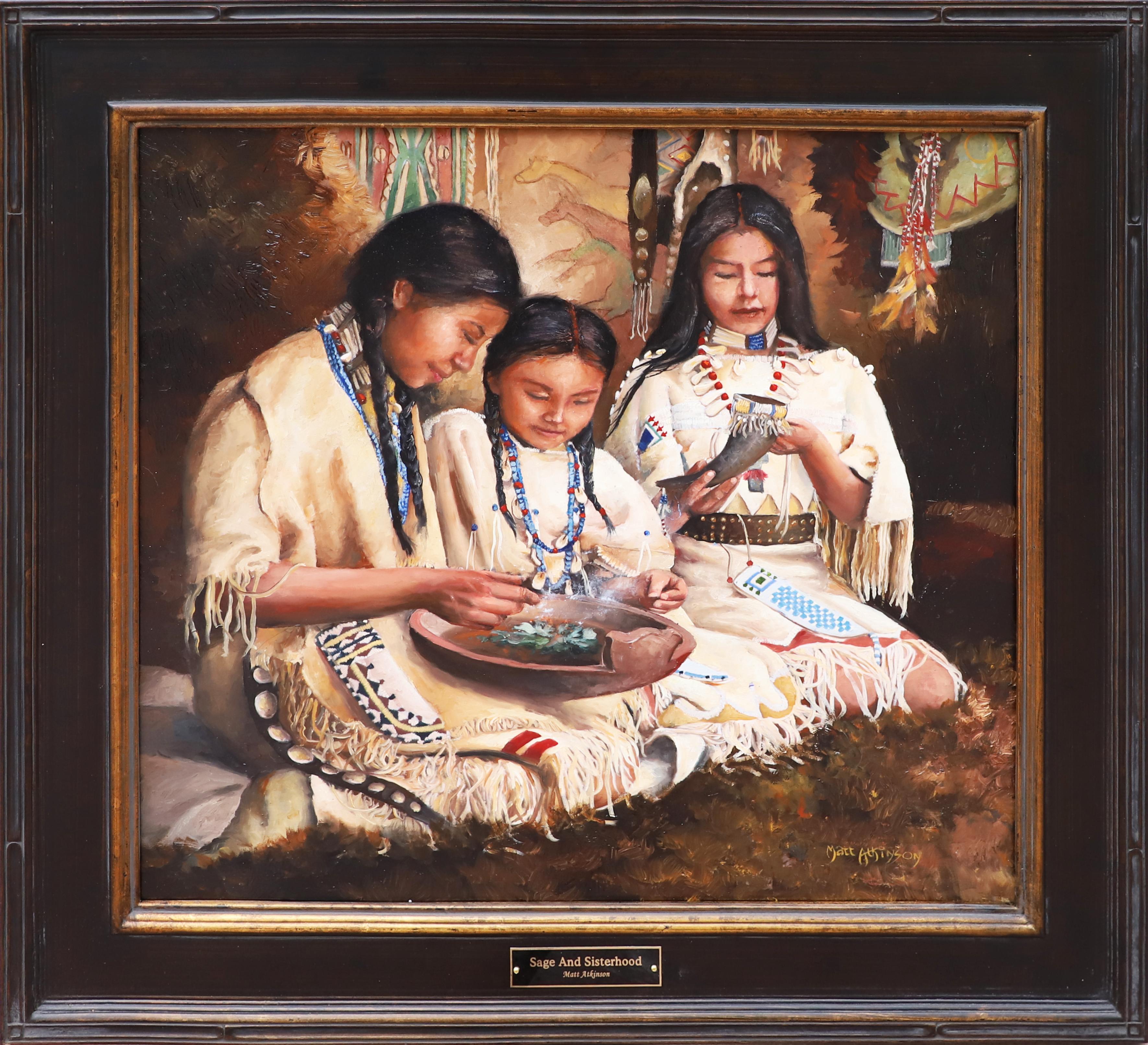 Matt Atkinson Figurative Painting - Sage and Sisterhood