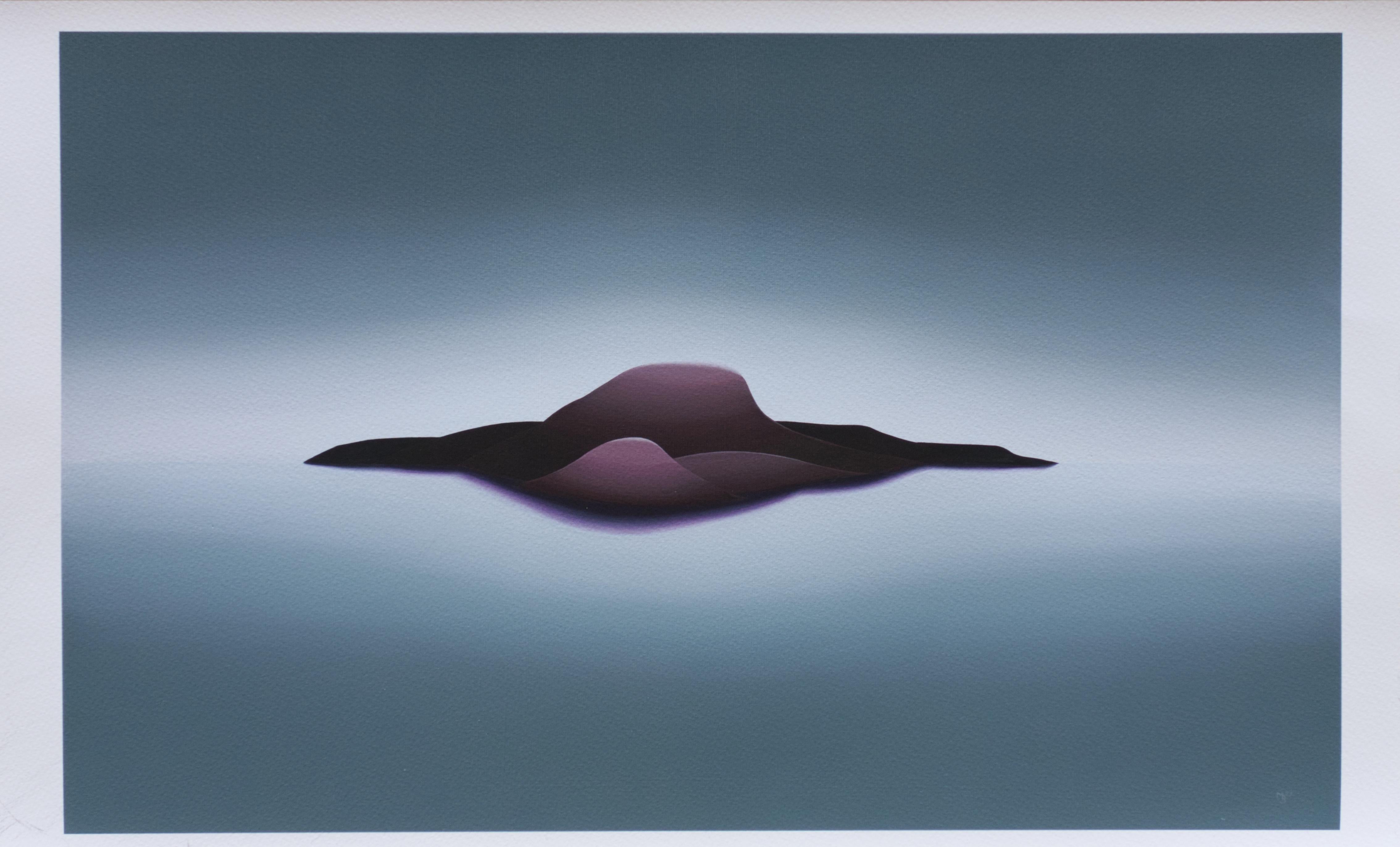 Matt Beasant Abstract Print – Vesica-Insel –  7,5x12" Archivierter Druck, limitierte Auflage