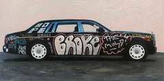Voiture street art pop art art contemporain graffiti Rolls Royce