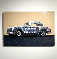 Graffiti Ferrari car hand painted street art oil on canvas pop art contemporary