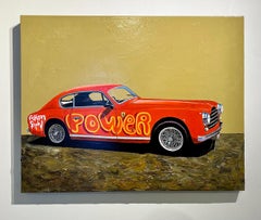 Graffiti Ferrari car hand painted street art oil on canvas pop art contemporary