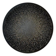 Abstract Round Wooden Dowel Wall Sculpture, 3793-SOLR-R-B by Matt Bilfield