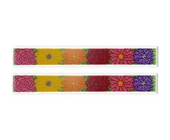 Floral Wall Sculpture, 2550-FLORAL-01 Diptych Horizontal by Matt Bilfield