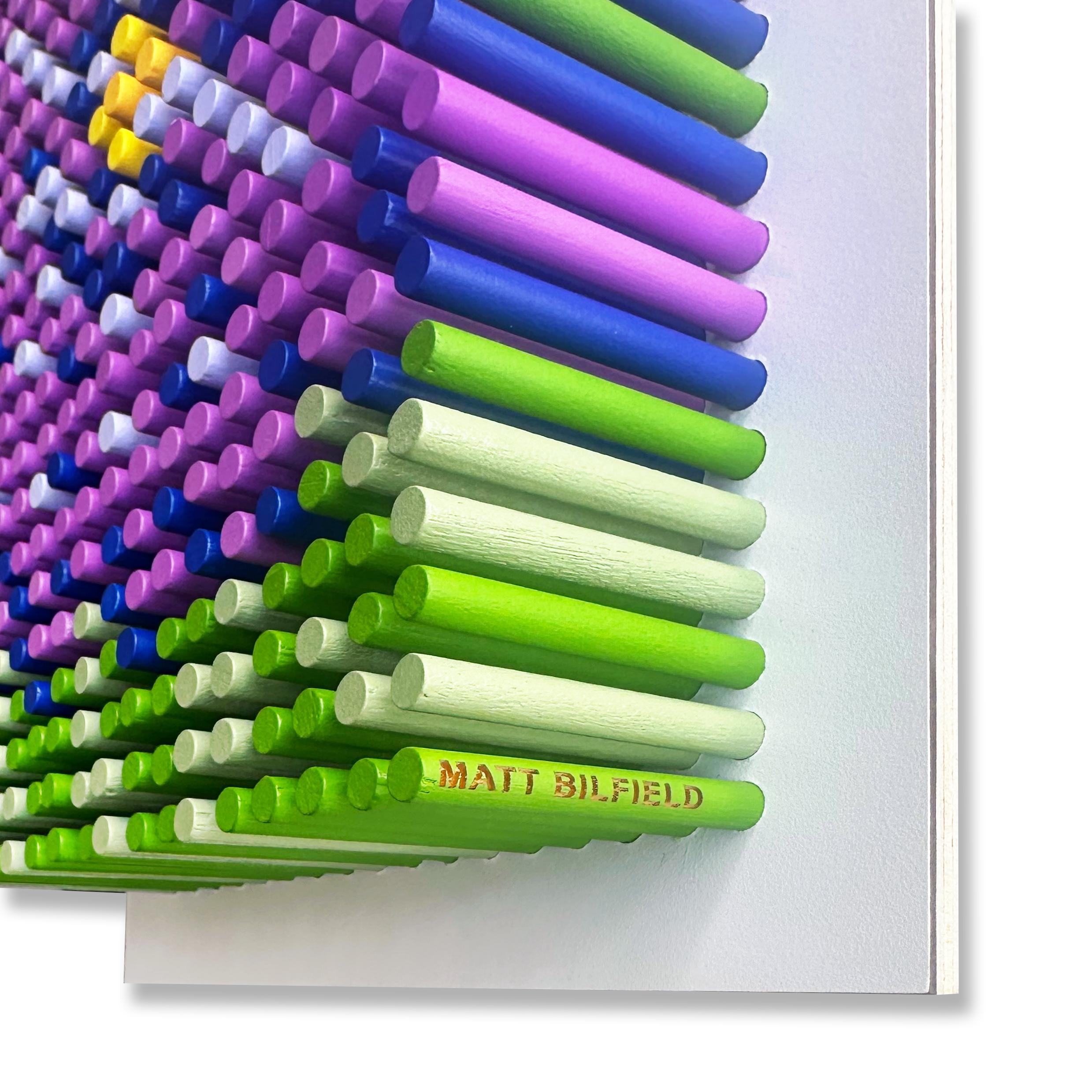 Escultura mural floral, 2550-FLORAL-01 4 paneles horizontal by Matt Bilfield en venta 6