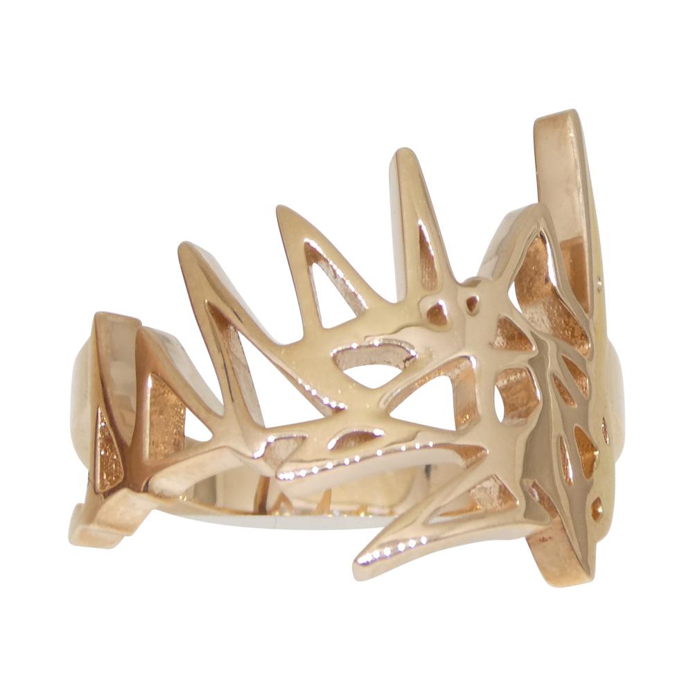 What happens when Canada's favourite gem dealer collaborates with Canada's pre-eminent abstract artist?  Together artist Matthew Crookshank and Skyjems’ David Saad have created this modern abstract Ring set in 10k Rose/Pink