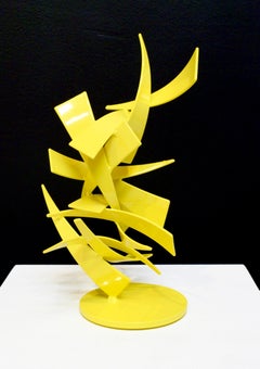 18-34 Yellow Abstract Sculpture