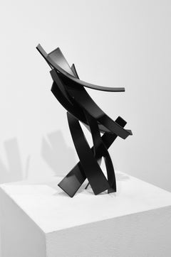 Sculpture abstraite Pad Study 2 de Matt Devine (acier avec peinture)