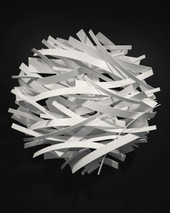 Abstract, Wall Sculpture_Indoor/Outdoor_White_Here We Go Again, Matt Devine_2024