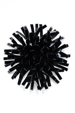 Anémonas #3 (Negro)_ Escultura de interior, abstracta_Matt Devine_Acero/Capa en polvo