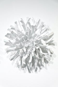 Anemones #3 (White) 2022 Indoor Sculpture, Abstract_Matt Devine_Steel/Powdercoat