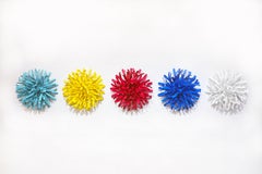 Anémone (bleu)_ Sculpture d'intérieur, abstraite_Matt Devine_Steel/Powdercoat