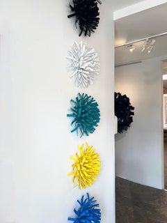 Anemoni #3 (4 pezzi) Sculture da interno, astratto_Matt Devine_acciaio/vernice a polvere