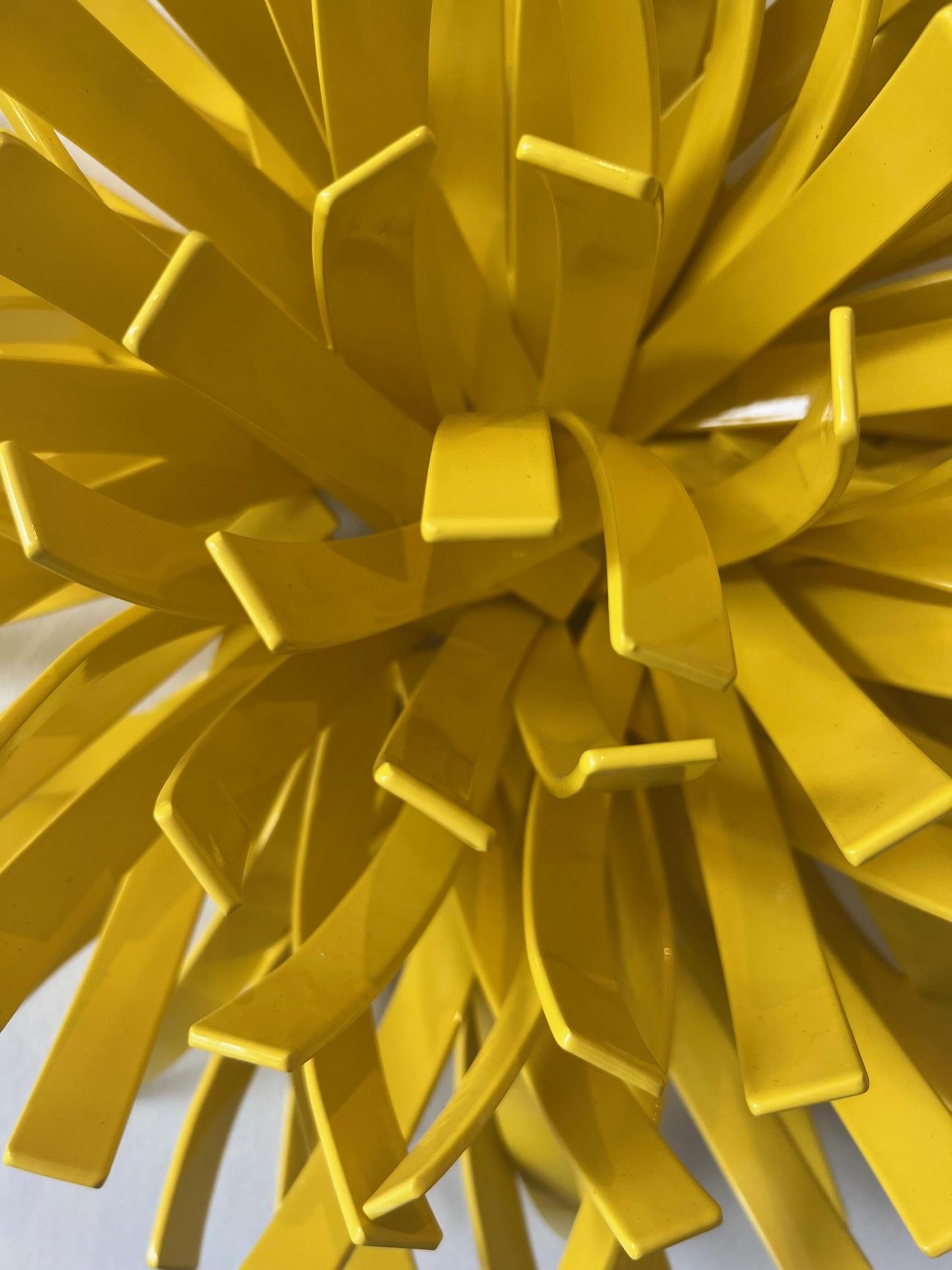 Anemones #3 (Yellow) 2022 Indoor Sculpture_Abstract_Matt Devine_Steel/Powdercoat For Sale 2