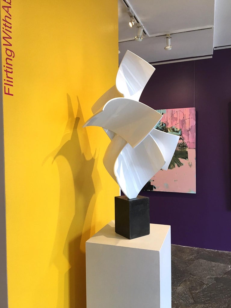 Matt Devine Big Top 15 (white freestanding sculpture), Sculpture For