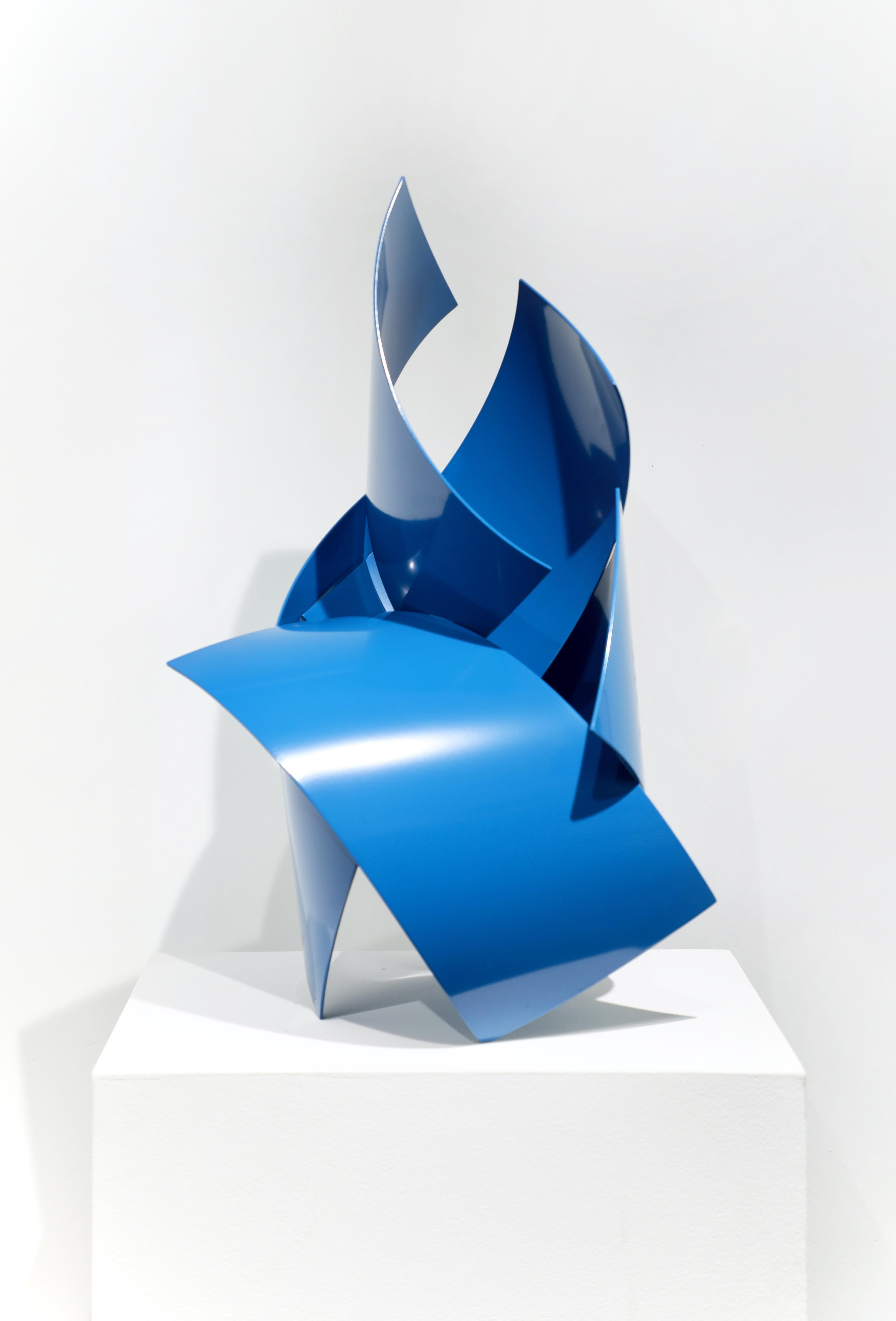 Matt Devine Abstract Sculpture - Blue Heron