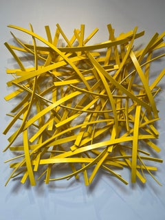 Bullock's O_Matt Devine_Indoor/Outdoor_Abstract/Organic_ Sculpture murale_Yellow