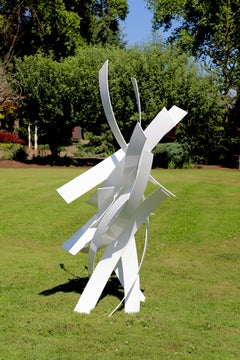 Grounded, Matt Devine, Stainless Steel w/ Powdercoat Indoor/Outdoor Sculpture